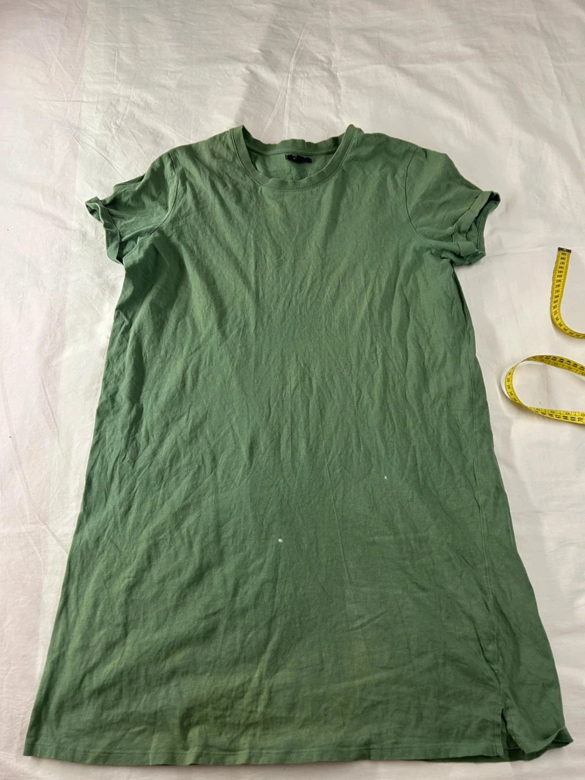 Dark green solid vintage Kiabi t-shirt – photo 2